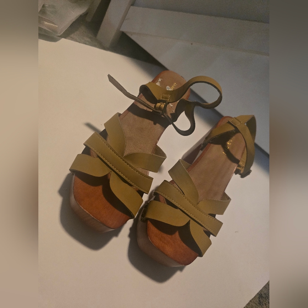 Madden Girl Mustard Yellow Sandals